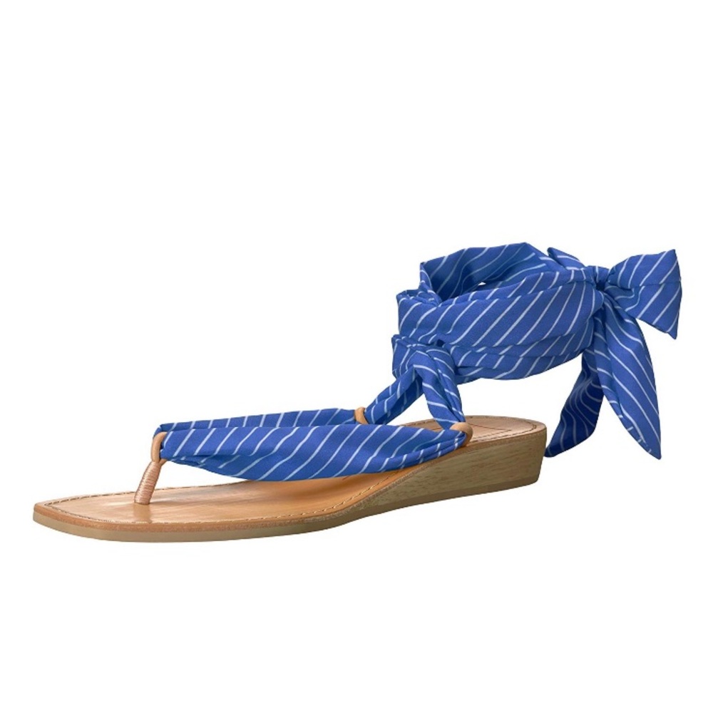 Dolce Vita Striped Henley Ankle Wrap Sandals - Picture 6 of 6